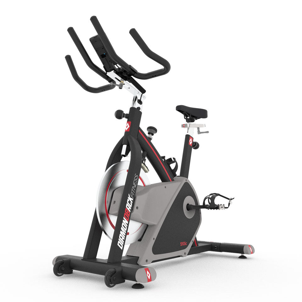 Diamondback fitness 510ic adjustable indoor cycle with electronic display and 2025 quiet magnetic flywheel